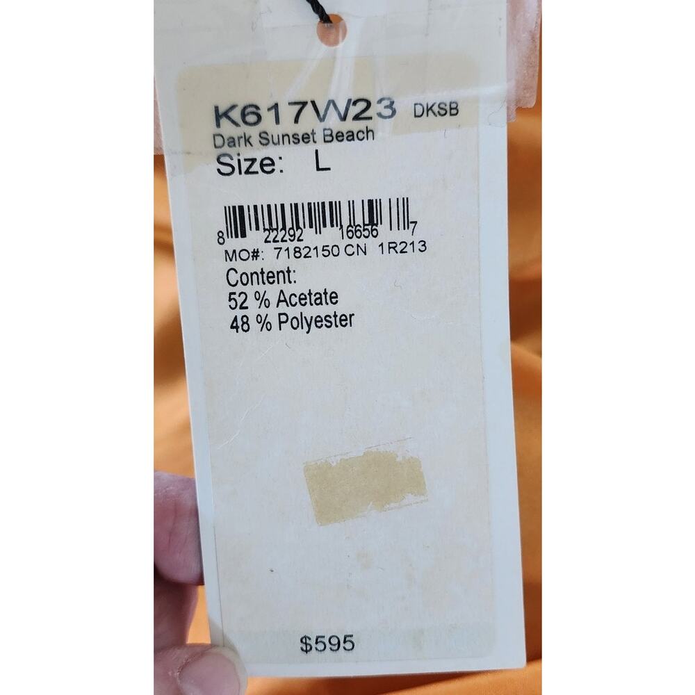 St. John Orange Open Front Jacket, Large, NWT - Picture 8 of 11